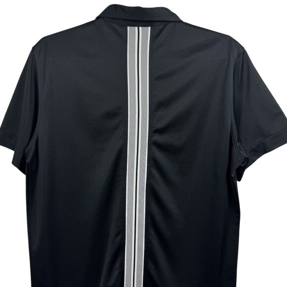 Men's J.Lindeberg Black  Short Sleeve‎ Regular Fit Performance Casual Polo M - Picture 5 of 9